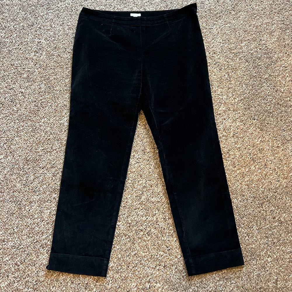 J. JILL BLACK VELVET CORDUROY SIZE 14